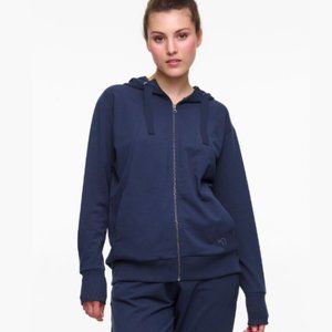 Kari Traa Navy Blue Full-Zip Hoodie